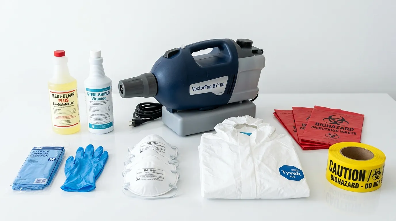 Professional biohazard remediation crew working in Mill Creek