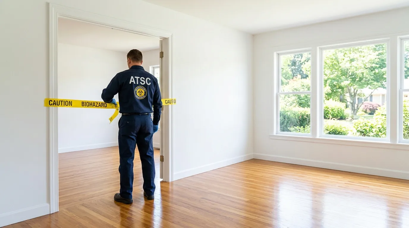 Certified biohazard cleanup crew performing Decomposition Cleanup in Mill Creek