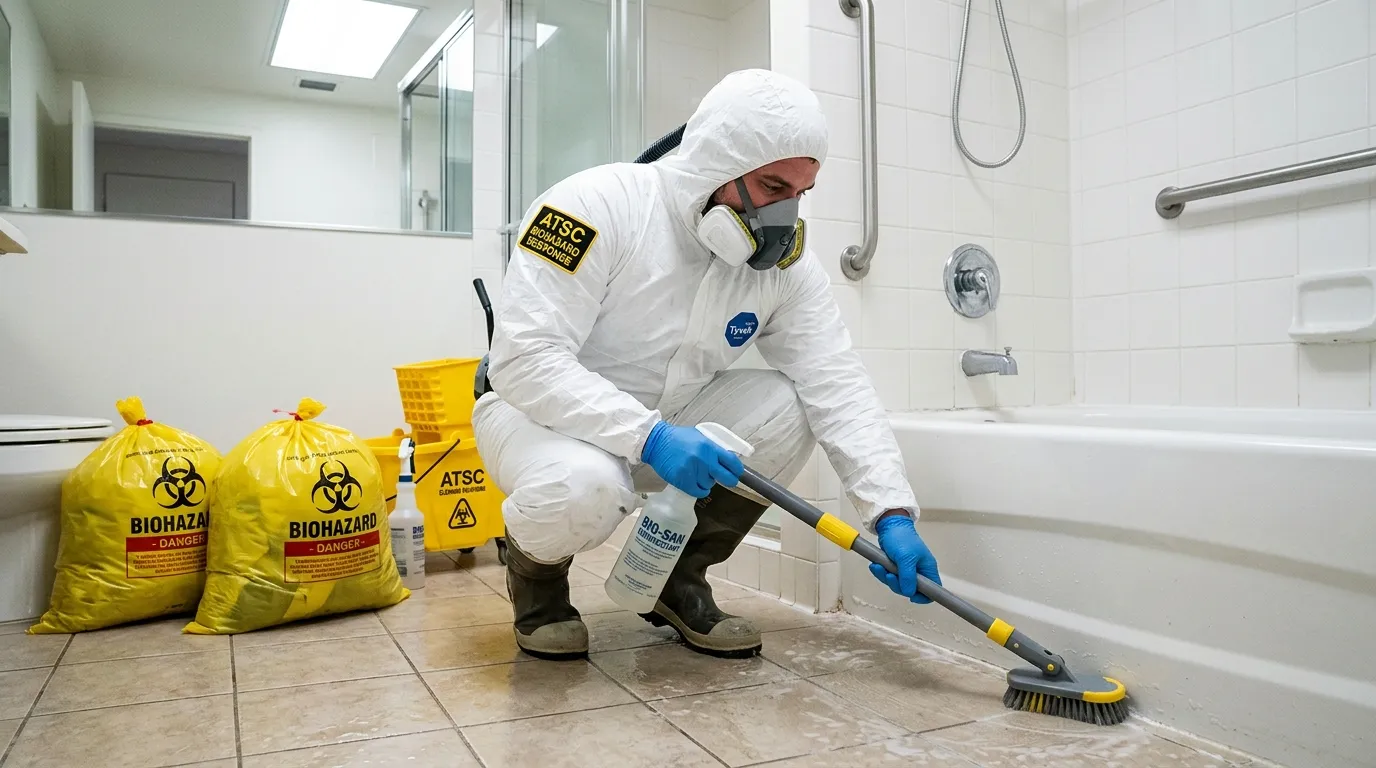 Decontamination equipment deployed for Blood Cleanup in Mill Creek